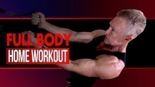 'Full Body Resistance Band Workout At Home For Beginners!'