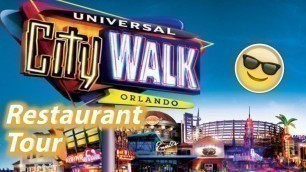 'Restaurant Tour of Universal CityWalk Orlando | Universal Studios Dining Plan Options'
