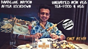 'Barbeque Nation after lockdown | Unlimited Food & kebab | Barbeque Nation Unlimited Buffet in ₹681'