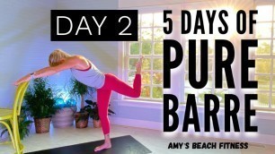 '5 Days of PURE BARRE Workouts - Day 2'
