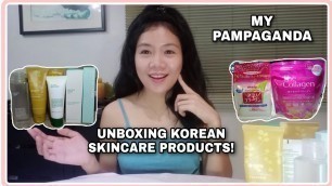 'UNBOXING MY KOREAN SKINCARE PRODUCTS + JAPAN\'S COLLAGEN | Rain Shin'