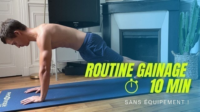 'Routine gainage : Renforcez intelligemment vos abdos et votre dos (KINE)'