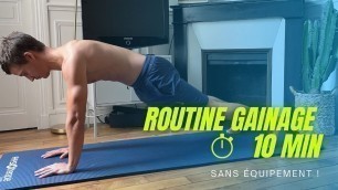 'Routine gainage : Renforcez intelligemment vos abdos et votre dos (KINE)'