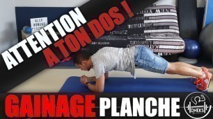 'BIEN RÉALISER LE GAINAGE / LES PLANCHES EN FITNESS ET MUSCULATION'