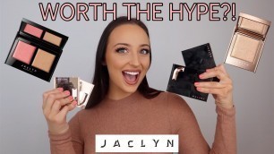 'HONEST JACLYN COSMETICS COLLECTION REVIEW + FIRST IMPRESSION! | BLUSH AND BRONZING DUO + HIGHLIGHT!'
