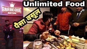 'Barbeque nation unlimited buffet price Delhi NCR Gurgaon with पैसा वसूल food review ENGINEER SINGH'