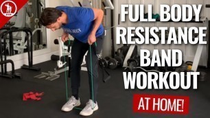'Full-Body AT HOME Resistance Band Workout'