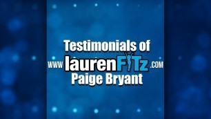 'Lauren Fitz Fitness - Testimonial of Paige Bryant'