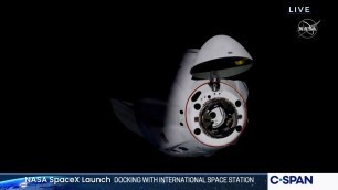 NASA SpaceX Crew Dragon Docks with International Space Station