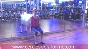'Exercice 4 de Pilates avec Ballon proposé par Astrid au Cercle République Paris'