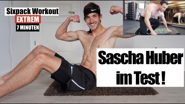'Sascha Huber 7 Minuten Sixpack Workout| Ich teste es !'
