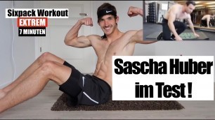 'Sascha Huber 7 Minuten Sixpack Workout| Ich teste es !'