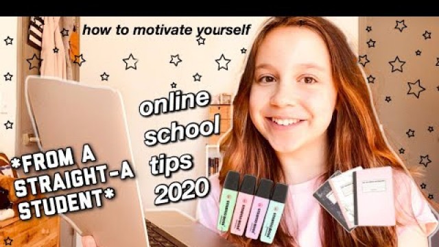 'online school tips 2020: how to motivate yourself to be successful during this school year!'