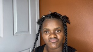 'My attempt to do the rubber and method Senegalese twist| epic fail or thumbs up'