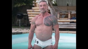 'Grandpa Phil Pool Flexing - Muscle Grandpa Showing Off his Mature Muscles [Preview]'