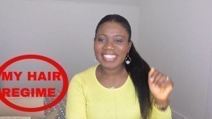 'HAIR CARE REGIME - HOW TO GROW HEALTHY RELAXED HAIR LONG | RELAXED HAIR ROUTINE 2020'