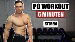 '6 Minuten Po Workout für Zuhause ohne Geräte - Sehr Effektiv! | Sascha Huber'