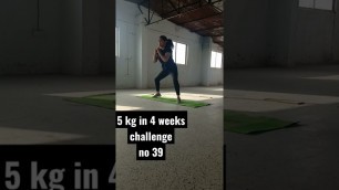 '5 kg in one month challenge #shorts #youtube #fitbykiran #fitness #homeworkout #weightlosschallenge'