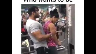 'Female fitness trainer Enjoying'