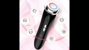 'Facial Electronic Beauty Instrument Ultrasonic Ion Red And Blue Color Light Introduction Instrument'