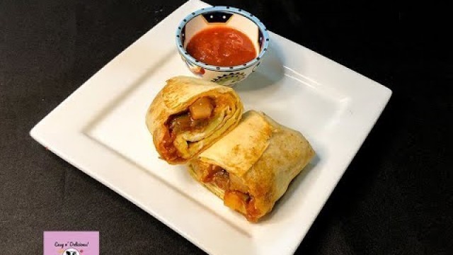'Breakfast Burrito | Mexican style breakfast burrito | Breakfast recipe | Breakfast Egg wrap'