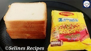'5 Minutes Evening Snacks Recipe | Crispy &Tasty Bread Snacks|Maggi Puff Recipe|Maggi Recipe |'