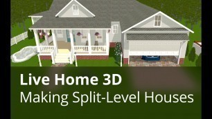 Live Home 3D for Mac Tutorials - Making Split Level Houses