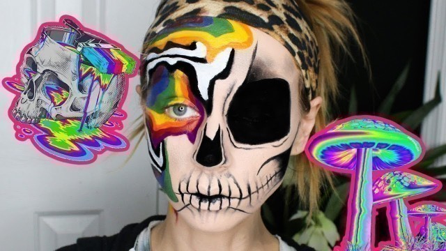 'Psychedelic Skull Halloween Makeup Tutorial