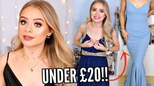 'DRUGSTORE PROM MAKEUP + TRYING ON PROM DRESSES UNDER £20!! | sophdoesnails'