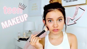 'back to school natural teen makeup tutorial *glowup'