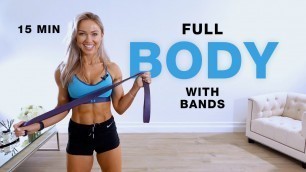 '15 Min FULL BODY RESISTANCE BAND WORKOUT at Home'