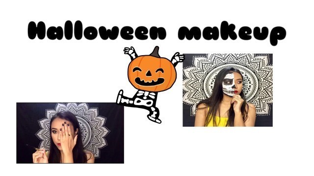 'Halloween makeup 2019 + skull makeup Manipur | Fanie Ngoruh'