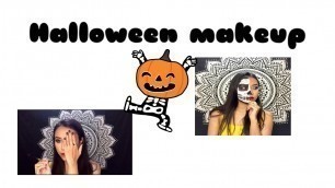 'Halloween makeup 2019 + skull makeup Manipur | Fanie Ngoruh'