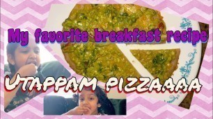 'Uthappam Pizza | Oats pizza |Yummy Breakfast Recipe | No Maida , no baking soda pizza |Healthy pizza'