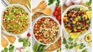 '3 No Cook Lunch Recipes | Easy Bean Salads'