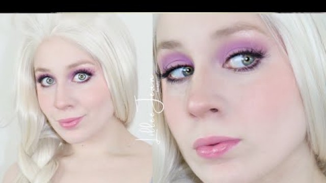 'Elsa Frozen Pastel Purple Summer Makeup Tutorial Disney Cosplay 2020 | Lillee Jean'