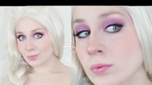 'Elsa Frozen Pastel Purple Summer Makeup Tutorial Disney Cosplay 2020 | Lillee Jean'
