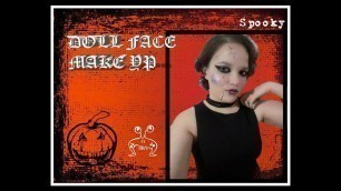 'MAQUILLAJE FACIL PARA HALLOWEEN  : Creepy Cute Doll Makeup'