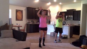 'Goofy Dad & Daughter do CIZE Dance Workout'