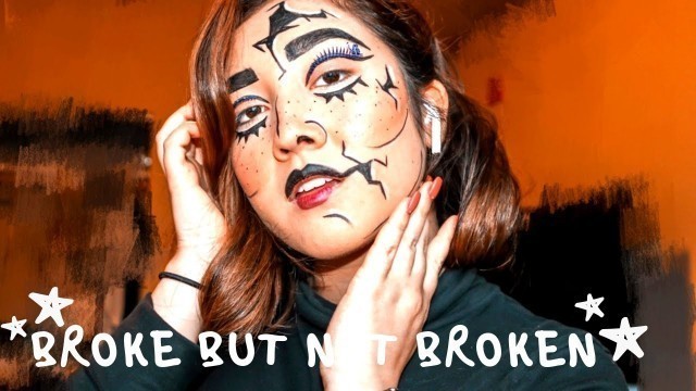 'CREEPY BROKEN DOLL MAKEUP | half filipina ❤'