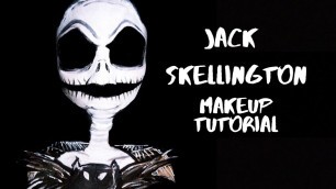 'Jack Skellington - The Night Before Christmas Halloween Makeup Tutorial | Nana Nicole'