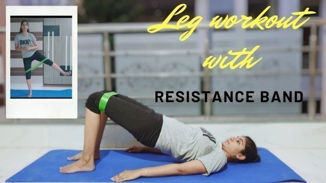 'Leg Workout | Leg Exercises | Squats | Workout at Home | Exercises with Resistance Band'