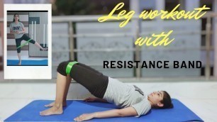 'Leg Workout | Leg Exercises | Squats | Workout at Home | Exercises with Resistance Band'