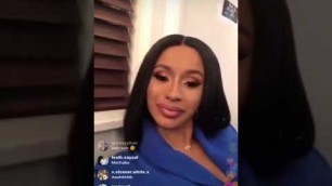'Cardi B Addresses MakeUp Artist MUA Blacswan Again On Instagram Live'
