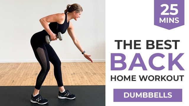 '25-Minute Back Workout For Women | Dumbbell Only Back Workout'