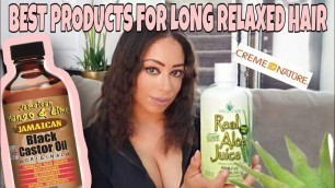 'Relaxed Hair Product Haul from AMAZON! Best Products to Grow Long Healthy Relaxed Hair!'