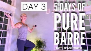 '5 Days of PURE BARRE Workouts - Day 3'