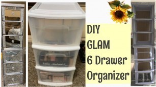 'DIY Glam 6 Drawer Storage Container - DIY Makeup Organizer DIY Home Improvement | DIY Glam'