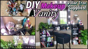 'DIY Storage MAKEUP VANITY & Organization'