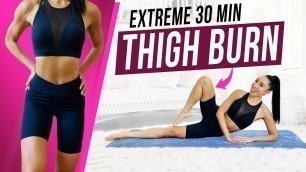 '30 minute EXTREME Pilates Thigh Workout (No Equipment)...Your Legs will be SHAKING!'
